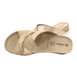 Chaussons confortables CONFORT INBLU SABBIA OF020 beige d'or 4