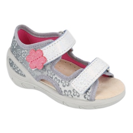 Befado chaussures pour enfants pu 065P139 rose gris 1