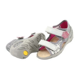 Befado chaussures pour enfants pu 065P139 rose gris 4