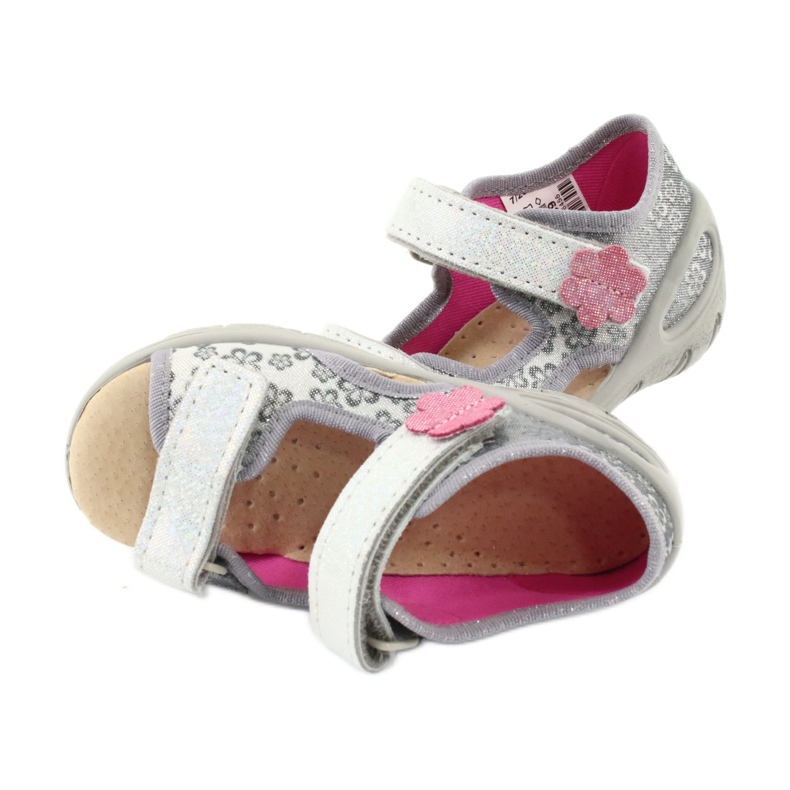 Befado chaussures pour enfants pu 065P139 rose gris 5