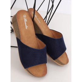 Chaussons bleu marine 10-238 D.BLUE 2