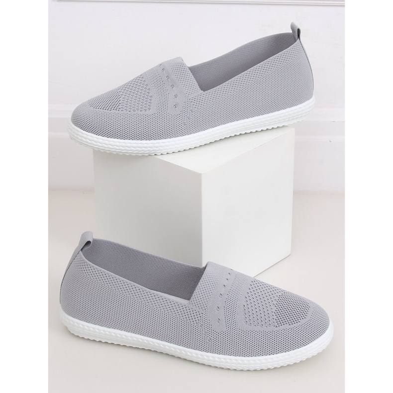 Gris Baskets femme grises ZK097 Grigio 1