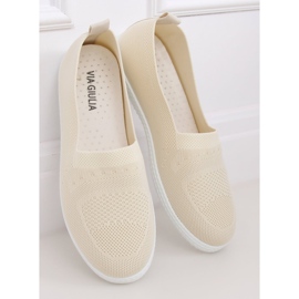 Baskets beiges femme ZK097 Beige 2