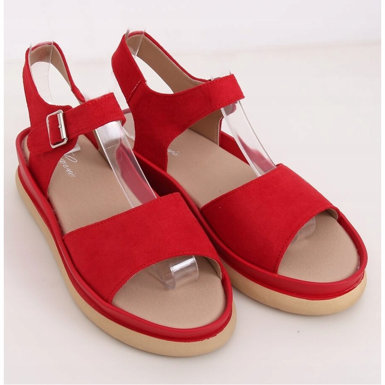 Sandales rouges pour femmes YJ860 Rosoo 1