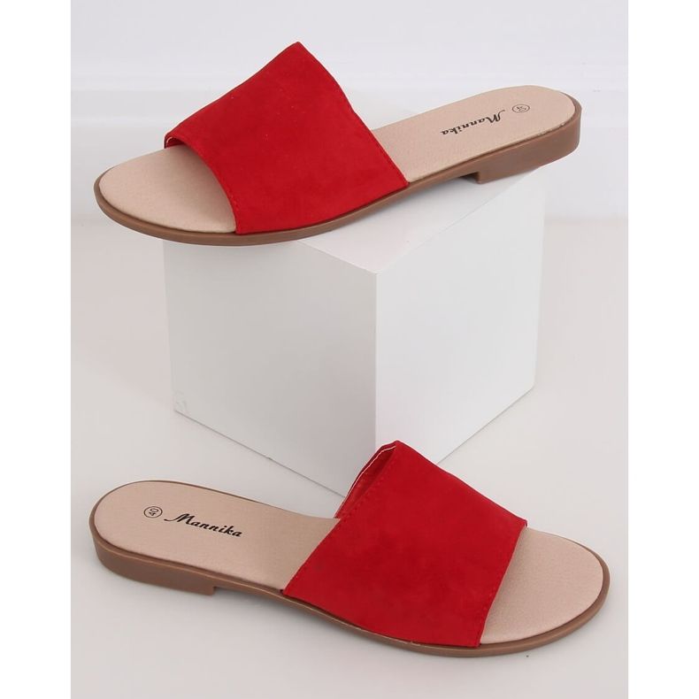 Chaussons rouges pour femmes WL1606 Rouge 1