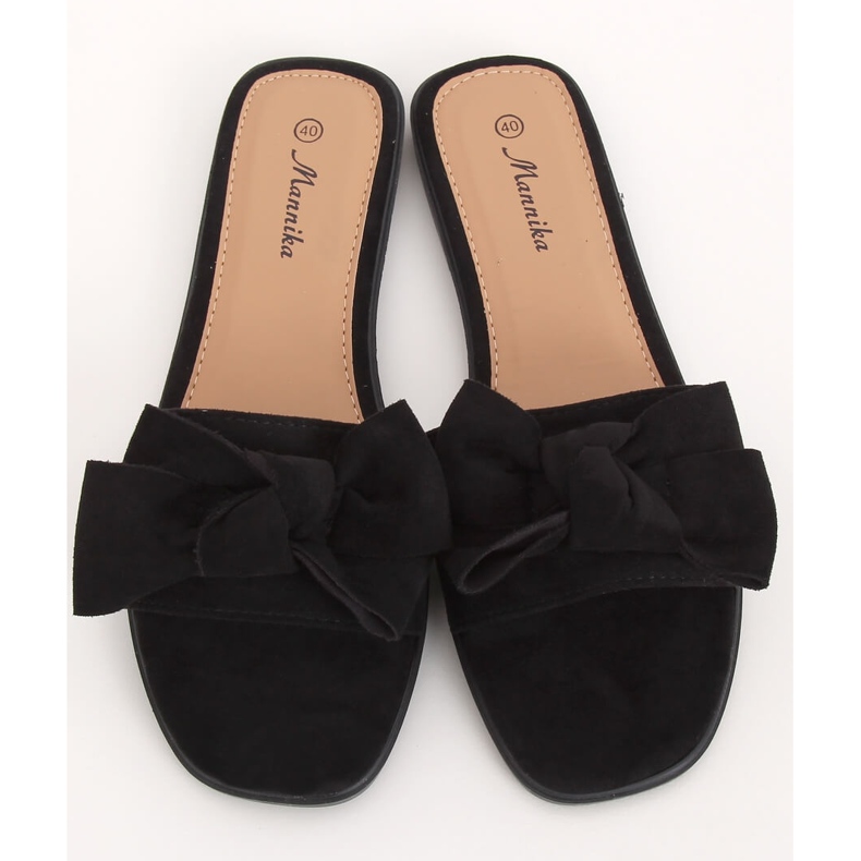 Chaussons noirs pour femmes WL1607 Noir le noir 2