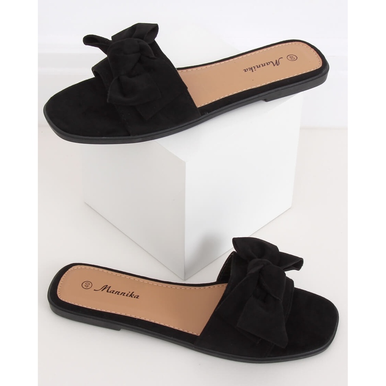 Chaussons noirs pour femmes WL1607 Noir le noir 1