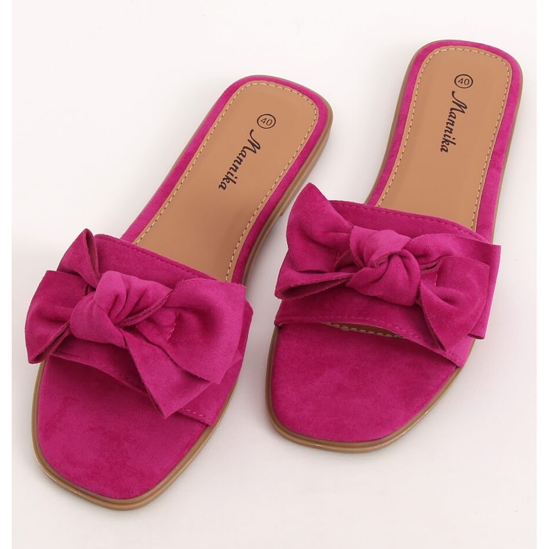 Chaussons femme fuchsia WL1607 Fuschia rose 1