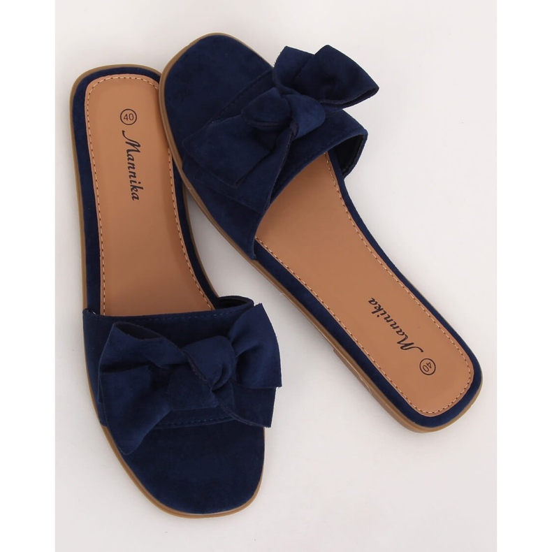 Chaussons femme bleu marine WL1607 Navy 1 Chaussons femme bleu marine WL1607 Navy 1
