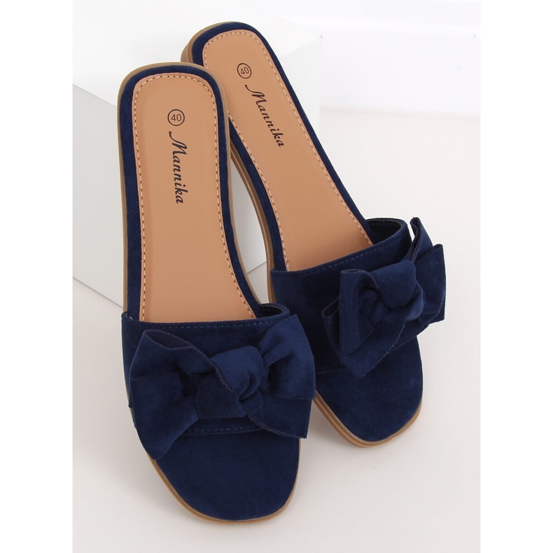 Chaussons femme bleu marine WL1607 Navy 2 Chaussons femme bleu marine WL1607 Navy 2