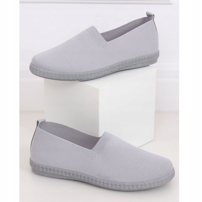 Gris Baskets femme grises ZK118 Grigio 1