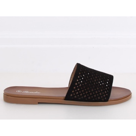 Chaussons ajourés noirs 620-63 Noir le noir 2
