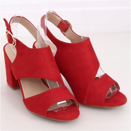 Sandales à talons rouges A8560 Rouge 1