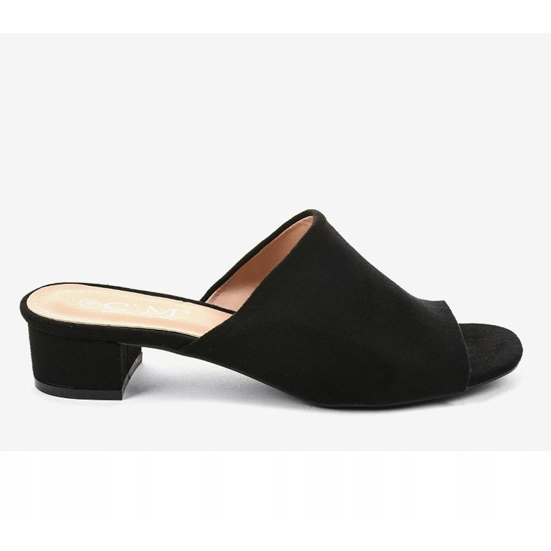 Chaussons noirs à talons 77-91 2