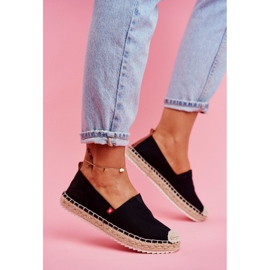 Espadrilles Femme Semelle Tressée Noir Big Star FF274A498 le noir 1 Espadrilles Femme Semelle Tressée Noir Big Star FF274A498 le noir 1