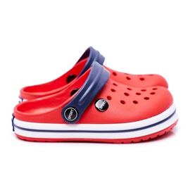 Chaussons pour garçon, fille, enfant, crocos rouges bleu marin 1 Chaussons pour garçon, fille, enfant, crocos rouges bleu marin 1