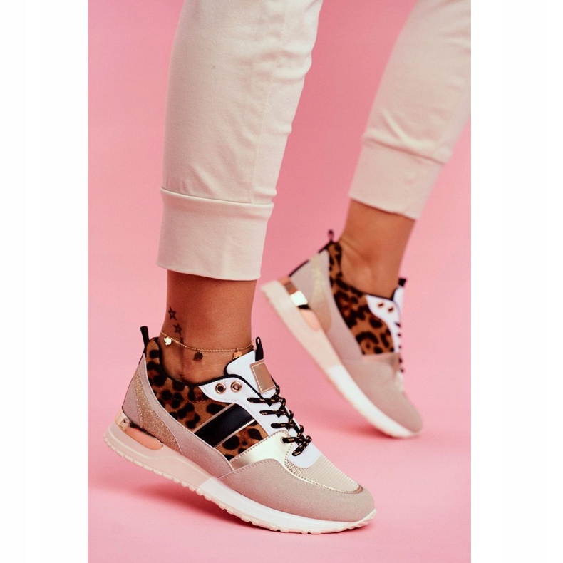 Chaussures Sport Femme Beige Léopard Himme 1