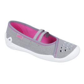 Chaussures pour enfants Befado 116Y252 rose gris 1