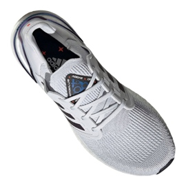 Chaussures adidas UltraBoost 20 M EG0695 blanche multicolore bleu 3