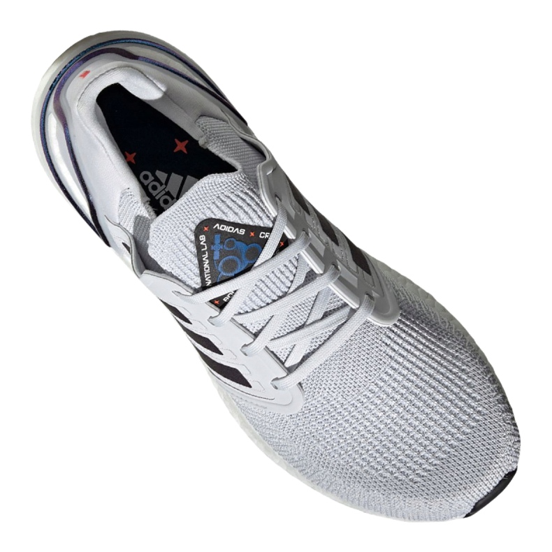 Chaussures adidas UltraBoost 20 M EG0695 blanche multicolore bleu 3