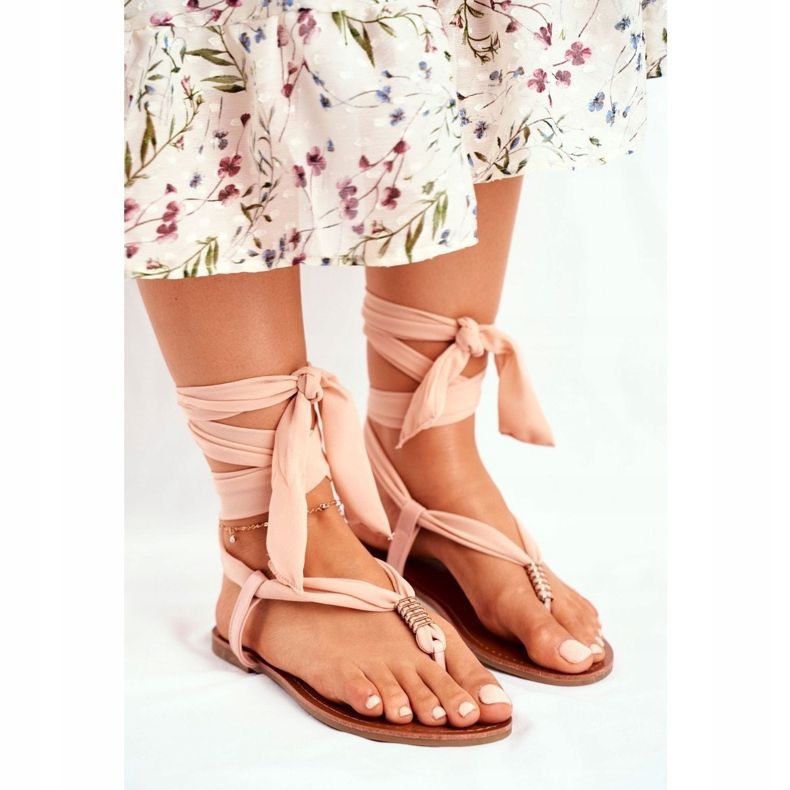 FS1 Sandales Femme Tongs Nouées Beige Derryl 1 FS1 Sandales Femme Tongs Nouées Beige Derryl 1