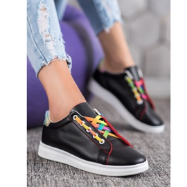 SHELOVET Chaussures de sport à la mode le noir 1