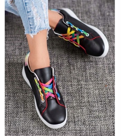 SHELOVET Chaussures de sport à la mode noir 2