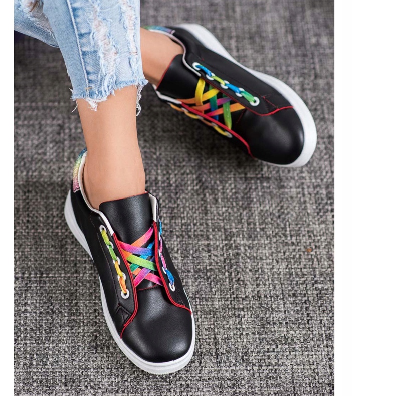 SHELOVET Chaussures de sport à la mode le noir 2