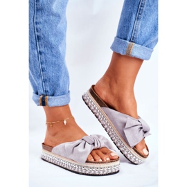 Chaussons Femme Gris Mortigo 1