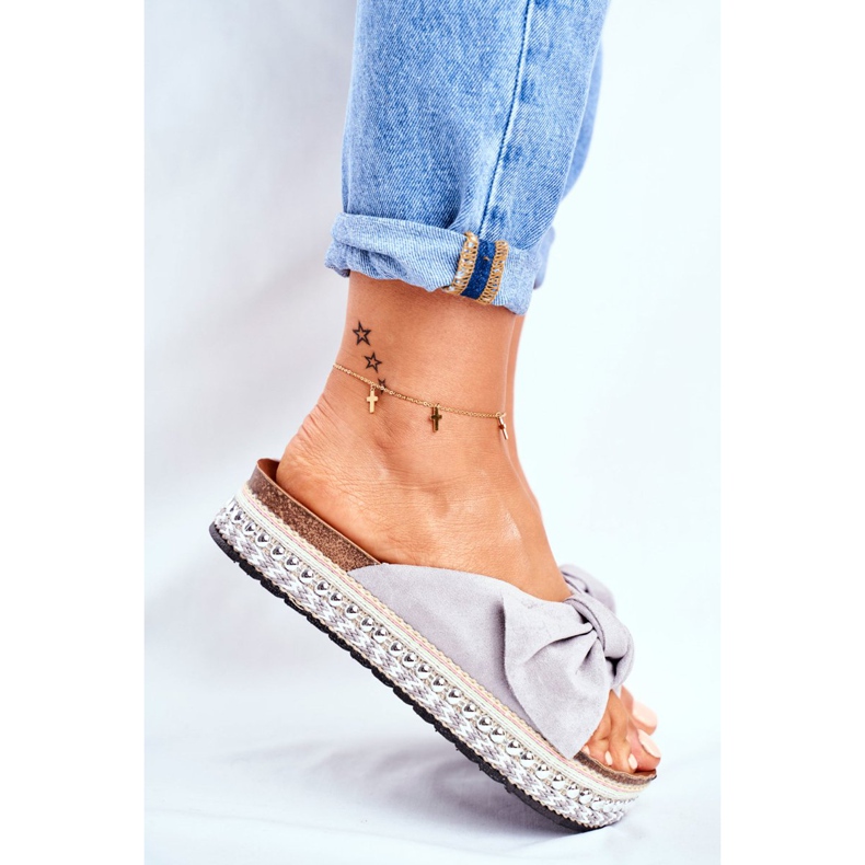 Chaussons Femme Gris Mortigo 2