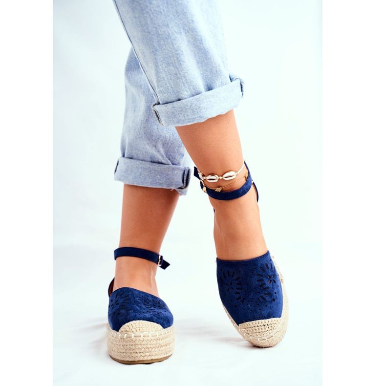 PS1 Espadrilles Femme Sur La Plateforme En Lin Bleu Marine Palerme 2 PS1 Espadrilles Femme Sur La Plateforme En Lin Bleu Marine Palerme 2