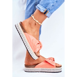 Chaussons Hauts Femme Corail Mortigo rose 1