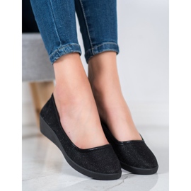 Lgm Ballerine Noire À Paillettes le noir 1