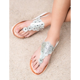 SDS Sandales sur la plate-forme avec des décorations gris 2 SDS Sandales sur la plate-forme avec des décorations gris 2