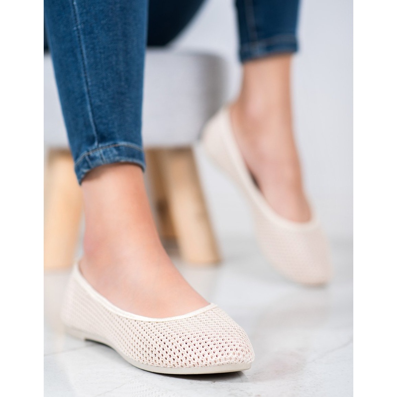 SHELOVET Ballerines légères ajourées brun 1