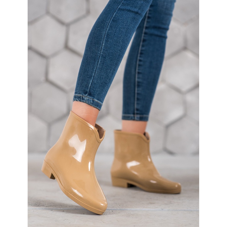 SHELOVET Galoches avec chaîne décorative brun 2 SHELOVET Galoches avec chaîne décorative brun 2