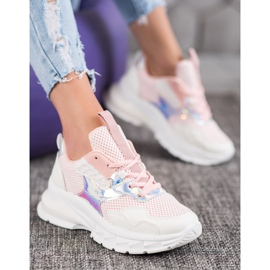 Mannika Baskets à la mode avec maille rose 1