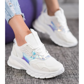 Mannika Baskets à la mode avec maille blanche 4