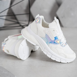 Mannika Baskets à la mode avec maille blanche 3
