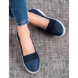 Renda Slipons bleu marine sur un coin 1
