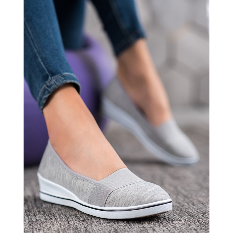 Renda Slipons Gris Sur Compensée 2