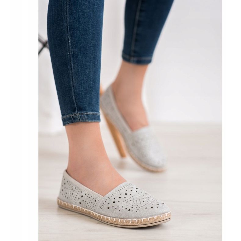 MCKEYLOR Espadrilles Aztèques Avec Motifs Aztèques gris 2