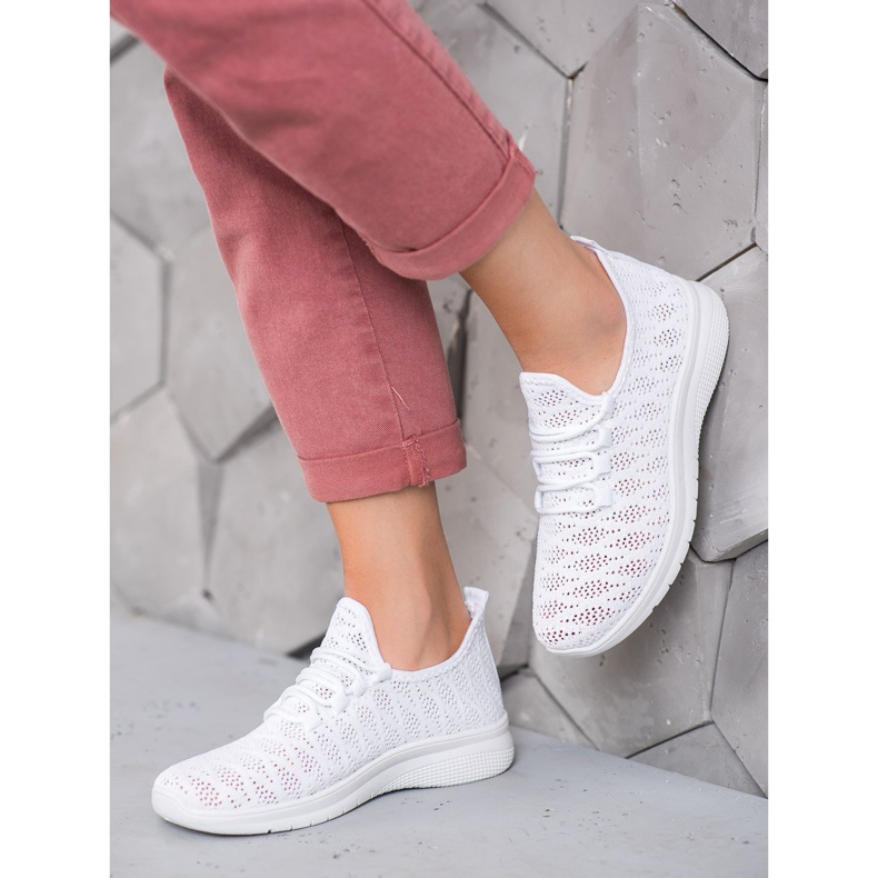 SHELOVET Chaussures Ajourées Blanches 2