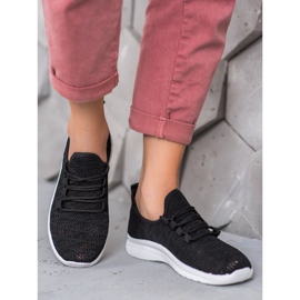 SHELOVET Chaussures noires ajourées le noir 1