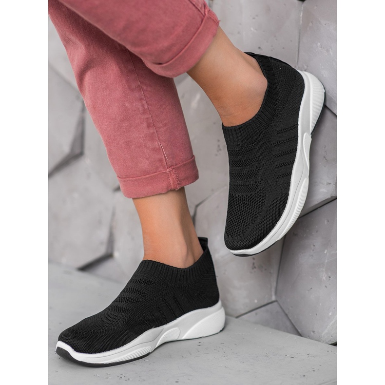 Sweet Shoes Slipons confortables sur la plate-forme le noir 2