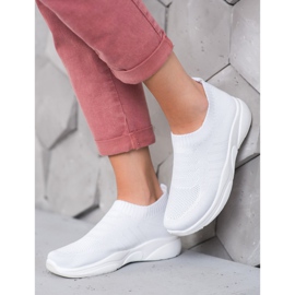 Sweet Shoes Slipons confortables sur la plate-forme blanc 2