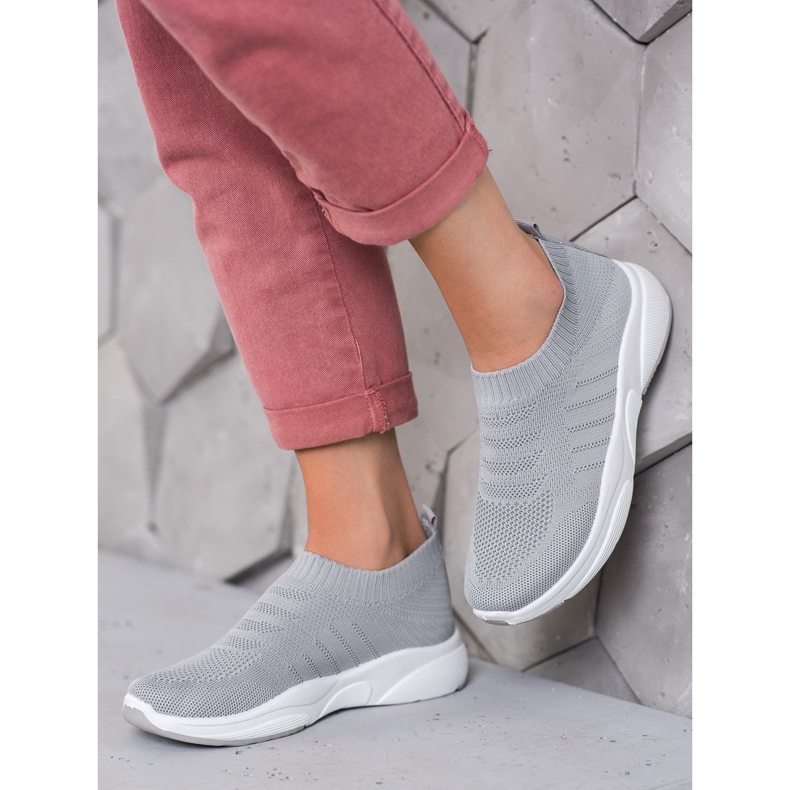 Sweet Shoes Slipons confortables sur la plate-forme gris 2 Sweet Shoes Slipons confortables sur la plate-forme gris 2