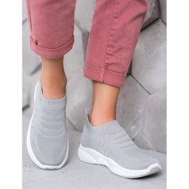 Sweet Shoes Slipons confortables sur la plate-forme gris 1 Sweet Shoes Slipons confortables sur la plate-forme gris 1