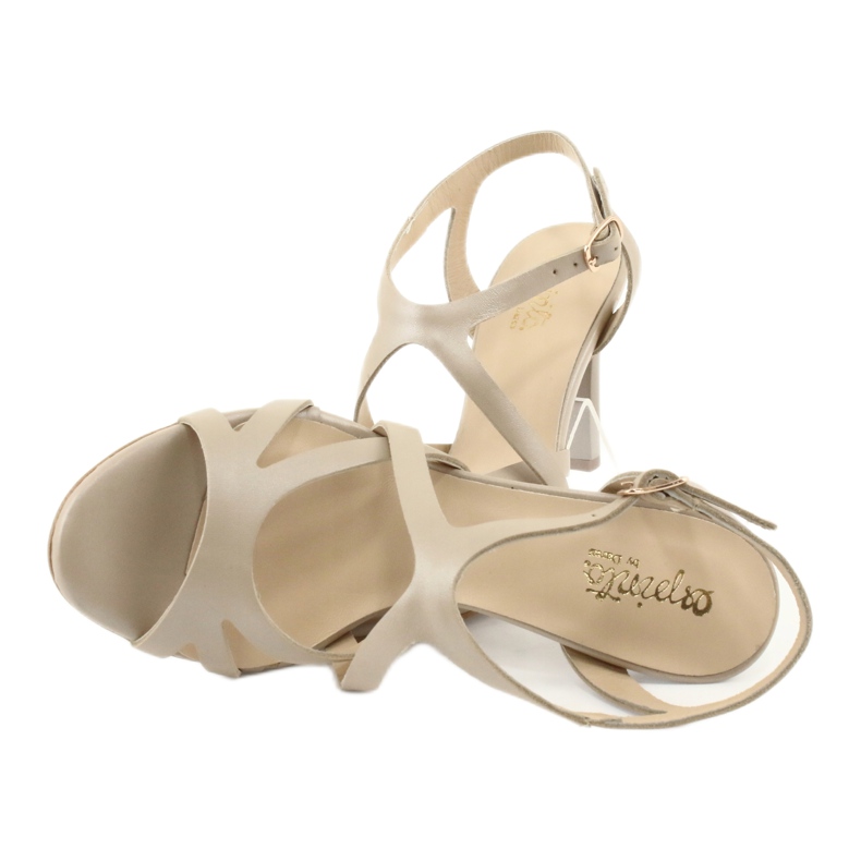 Sandales femme beige perle Espinto S339 / 32 4 Sandales femme beige perle Espinto S339 / 32 4