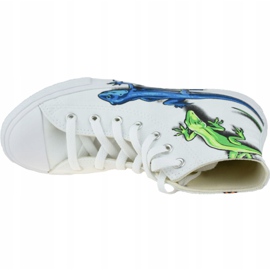 Converse Lizards Chuck Taylor All Star High Enfant 667943C blanc gris 2